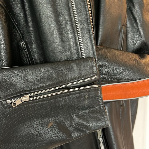 Men’s Leather Mororcycle Jacket - Picture 3 of 6